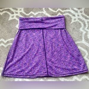 Prana Leanne Purple Space Dye Fold Over Skirt